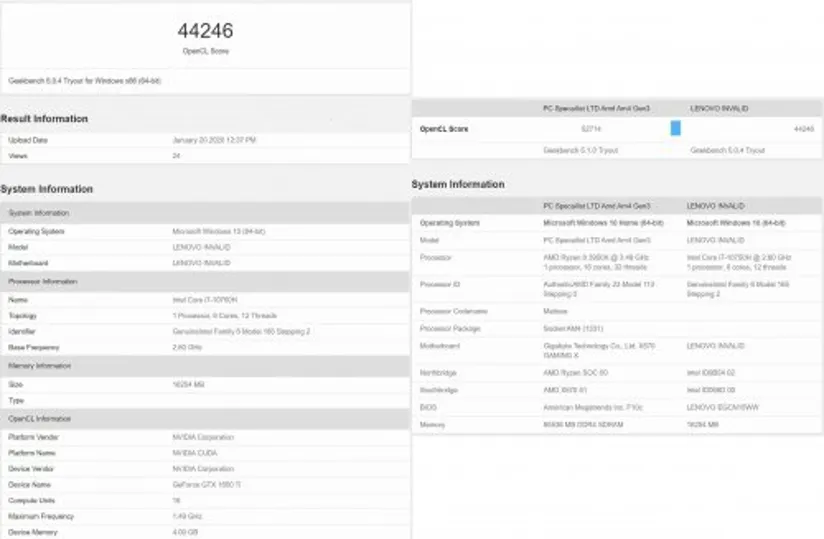 GeForce GTX 1650 Ti ve GTX 1650 SUPER Mobil GPU’lar Göründü