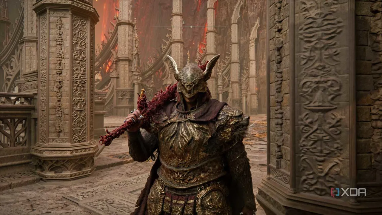 DLSS 5 nöral render etkinken Elden Ring’de Miquella’nın miğferi ve Radahn’ın zırhı