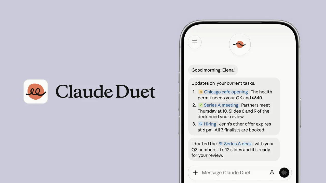 Anthropic, Proaktif Yapay Zeka Ajanı Claude Duet'i Tanıttı