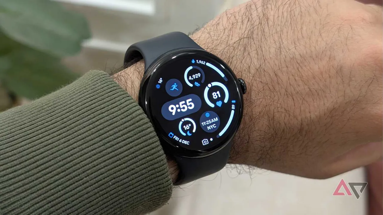 Pixel Watch 3'te Active Watch yüzü