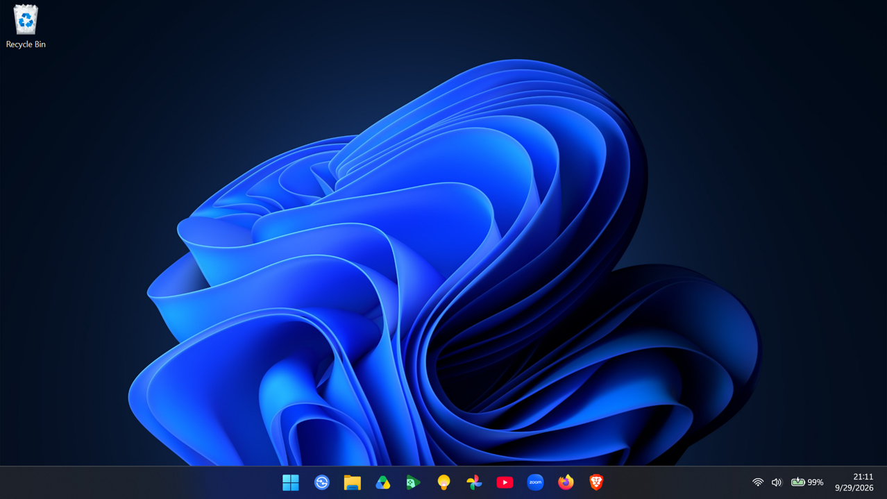 Windows desktop UI