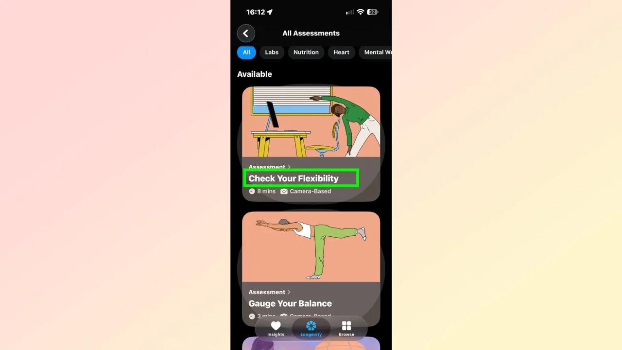 iOS 27.2 beta Sağlık uygulamasında yönlendirilmiş değerlendirmeler