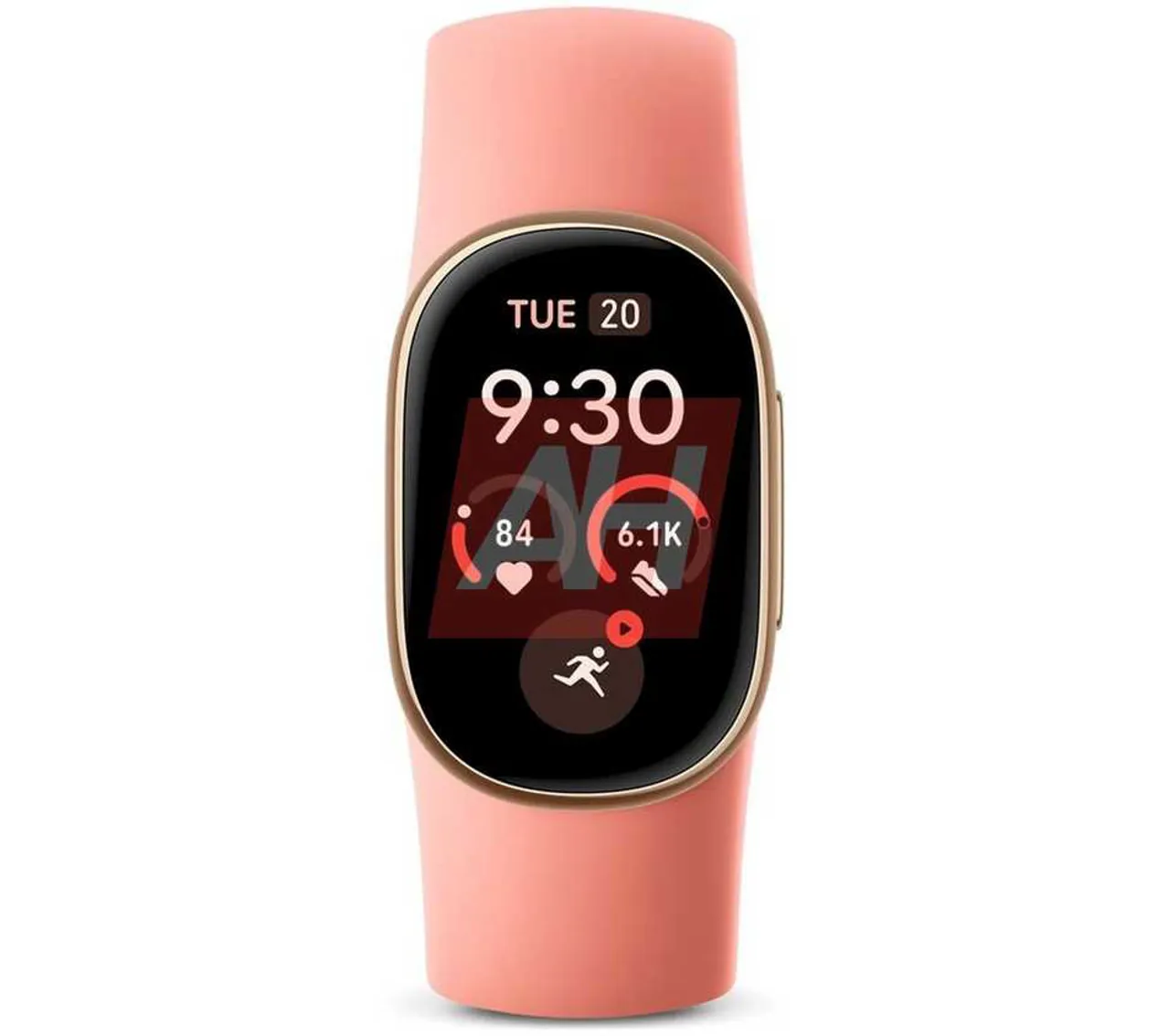 Pembe renkli Fitbit Edge renderı