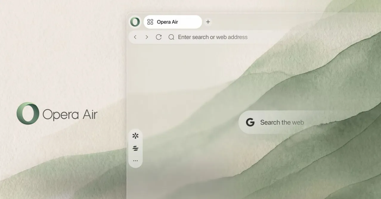 Opera Air, dikkat dağıtıcı unsurlardan arındırılmış minimalist tasarımla güncellendi