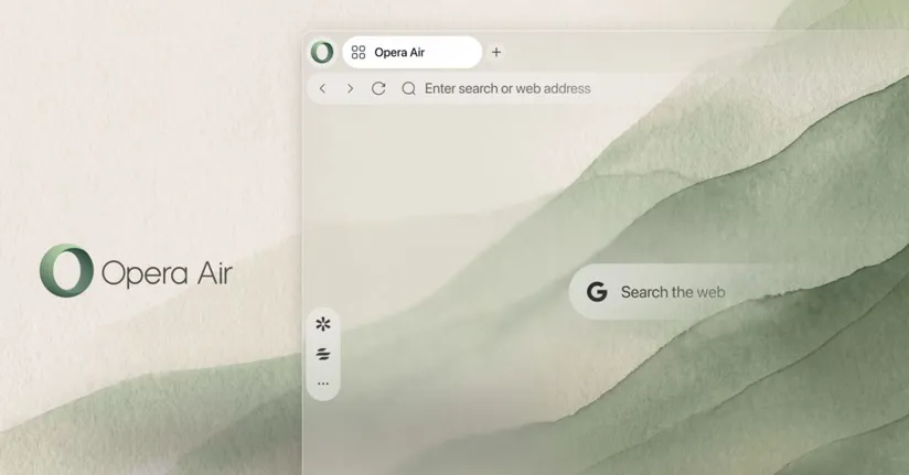 Opera Air, dikkat dağıtıcı unsurlardan arındırılmış minimalist tasarımla güncellendi
