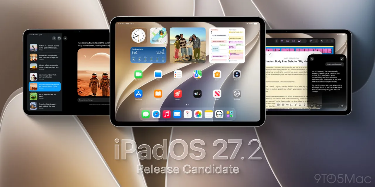 iPadOS 27.2 release candidate