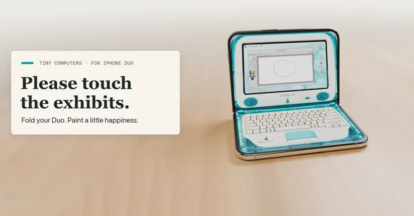Sevimli uygulama iPhone Duo'yu minik vintage Mac'lere dönüştürüyor