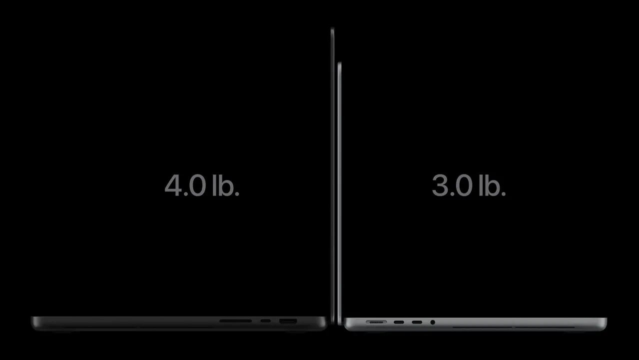 OLED MacBook Pro ile Mini-LED MacBook Pro Karşılaştırıldı: Boyut ve Ağırlık