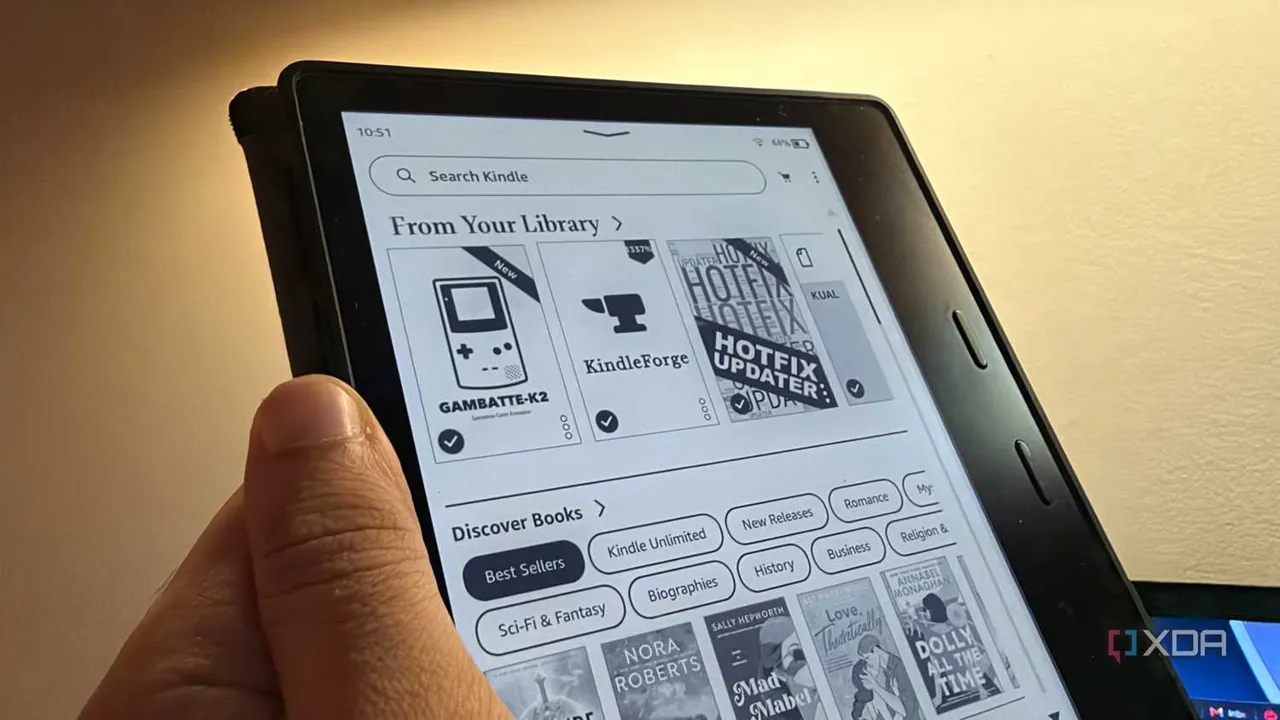 Kindle 8 üzerinde çalışan Game Boy emülatörü