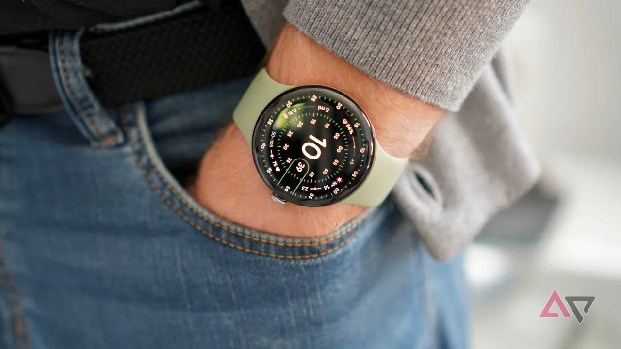 A person wearing the Google Pixel Watch 5