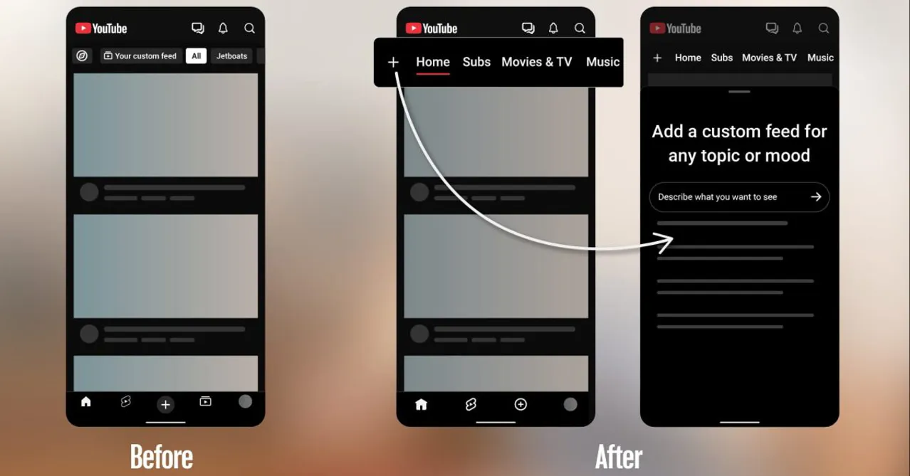 YouTube, Android ve iOS'ta Abonelikler alt çubuk sekmesini yaklaşık on yıl sonra kaldırıyor
