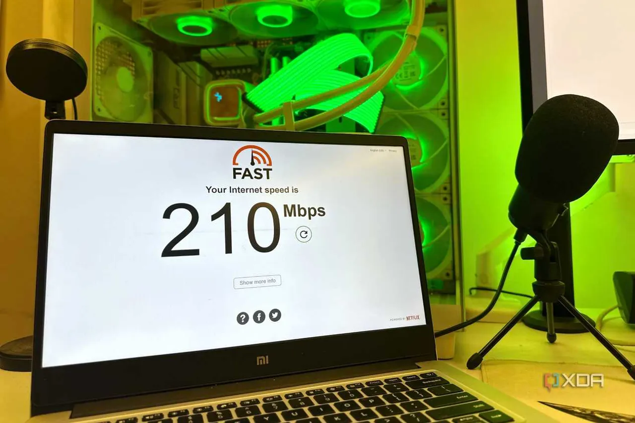 Dizüstü bilgisayarda internet hız testi