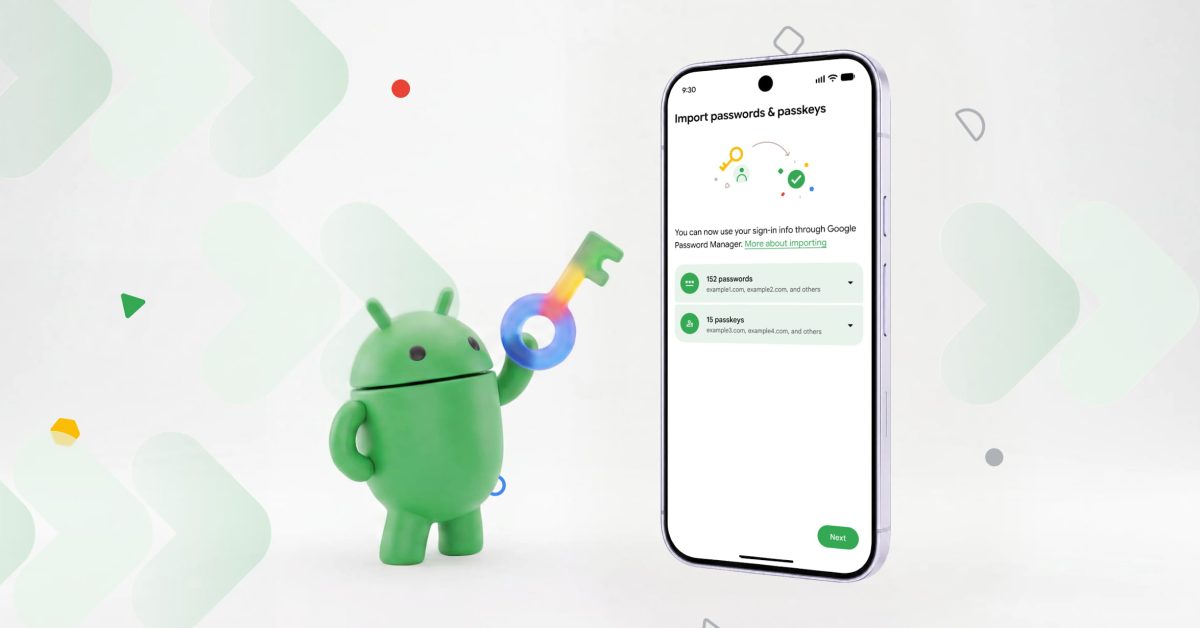 Android'de parola yöneticileri arasında passkey aktarımı başlıyor