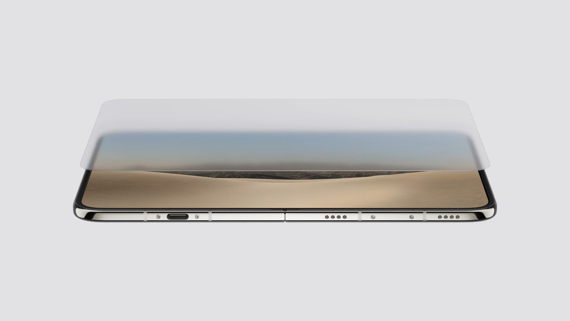 iPhone Duo'nun yansıma önleyici iç ekranı